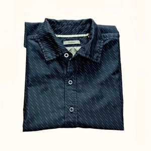 Bruno New York short sleeve‎ button down, dark blue